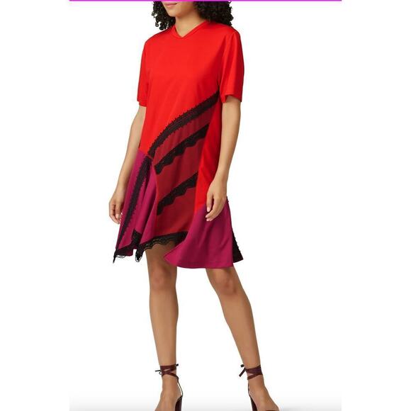 koche Dresses & Skirts - Koché Lace T-Shirt Dress SZ 36